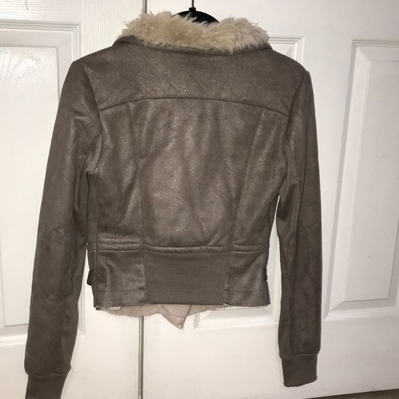 Miss Me Suede Shearing Moto Jacket - Picture 2 of 6